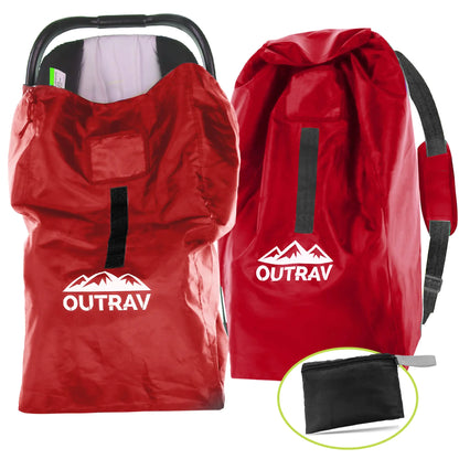 Car Seat Travel Bag with Backpack Straps – Universal Protective Airport-Approved Carrier for Car Seats and Boosters, Waterproof 600D Storage Sack for Air Travel